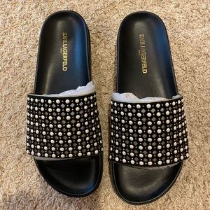 Karl Lagerfeld PEARL slides (8.5)